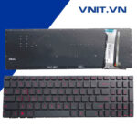 Bàn phím Asus GL552, Bàn phím Asus G550, Bàn phím Asus G550JK, Bàn phím Asus G550JX, Bàn phím Asus GL550, Bàn phím Asus G551 Màu Đen Có Đèn Tiếng Anh