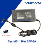 Sạc MSI 120W 20V-6A đầu kim nhỏ