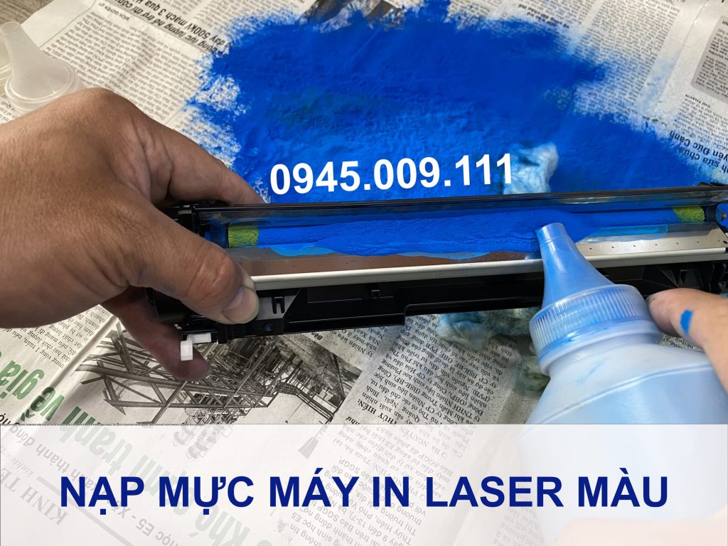 Nạp mực máy in laser màu